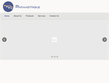 Tablet Screenshot of parametrique.com